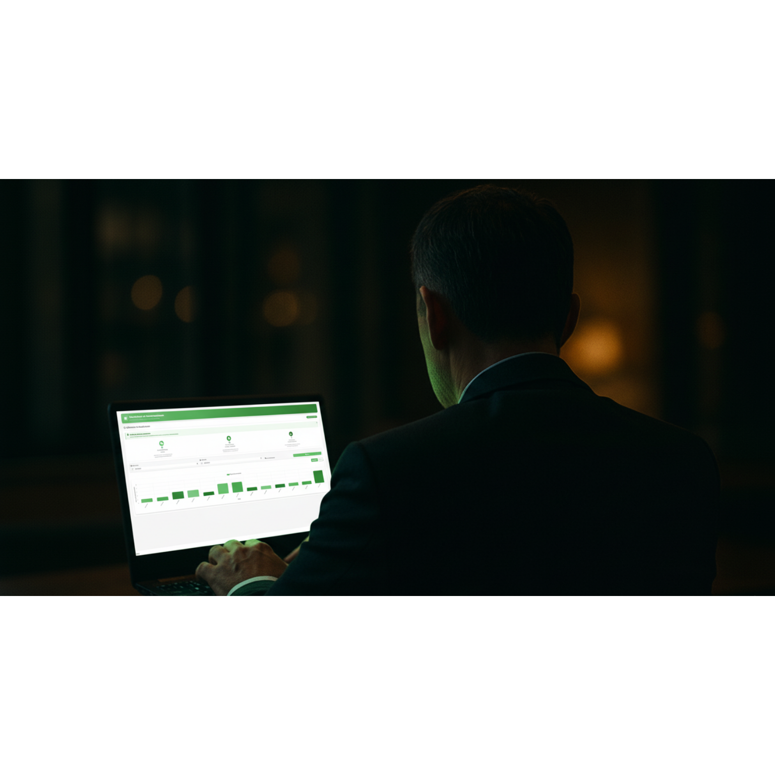 Dashboard con analíticas de gestión empresarial
